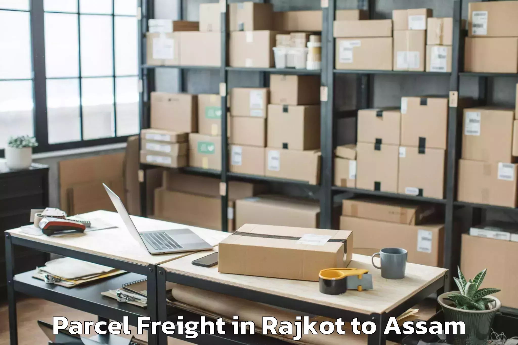 Affordable Rajkot to Nahorkatiya Parcel Freight